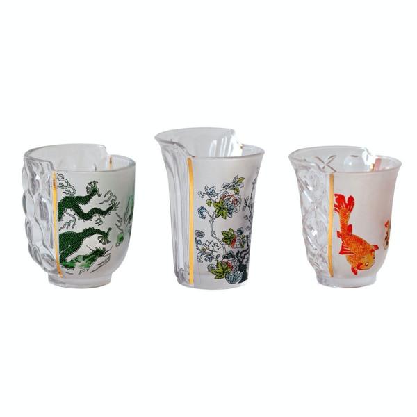 hybrid glasses - set of 3