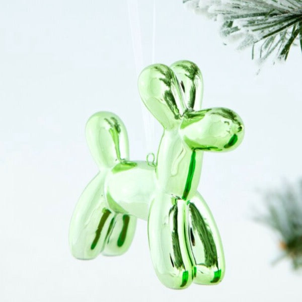 balloon dog holiday tree ornament